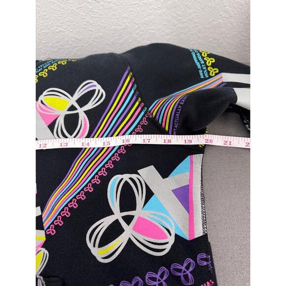 TNA Black & Multi Zipup Hooded Graphic Print Casual Street Hoodie L Music y2k - Picture 6 of 10